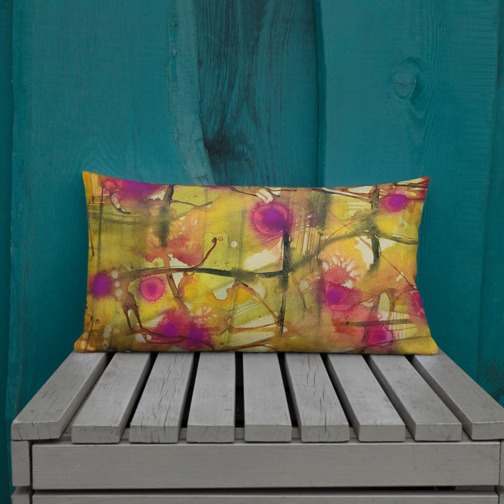 Plaid About You design by Kirsten Blackburn on premium pillow 20 x 12