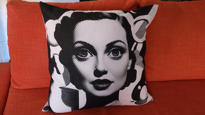 Cora design by Kirsten Blackburn on 22" x 22" premium pillow