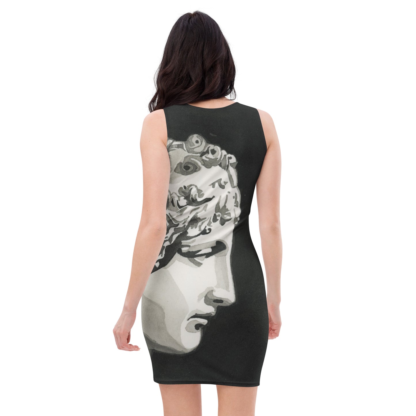 Calliope design by Kirsten Blackburn on bodycon dress