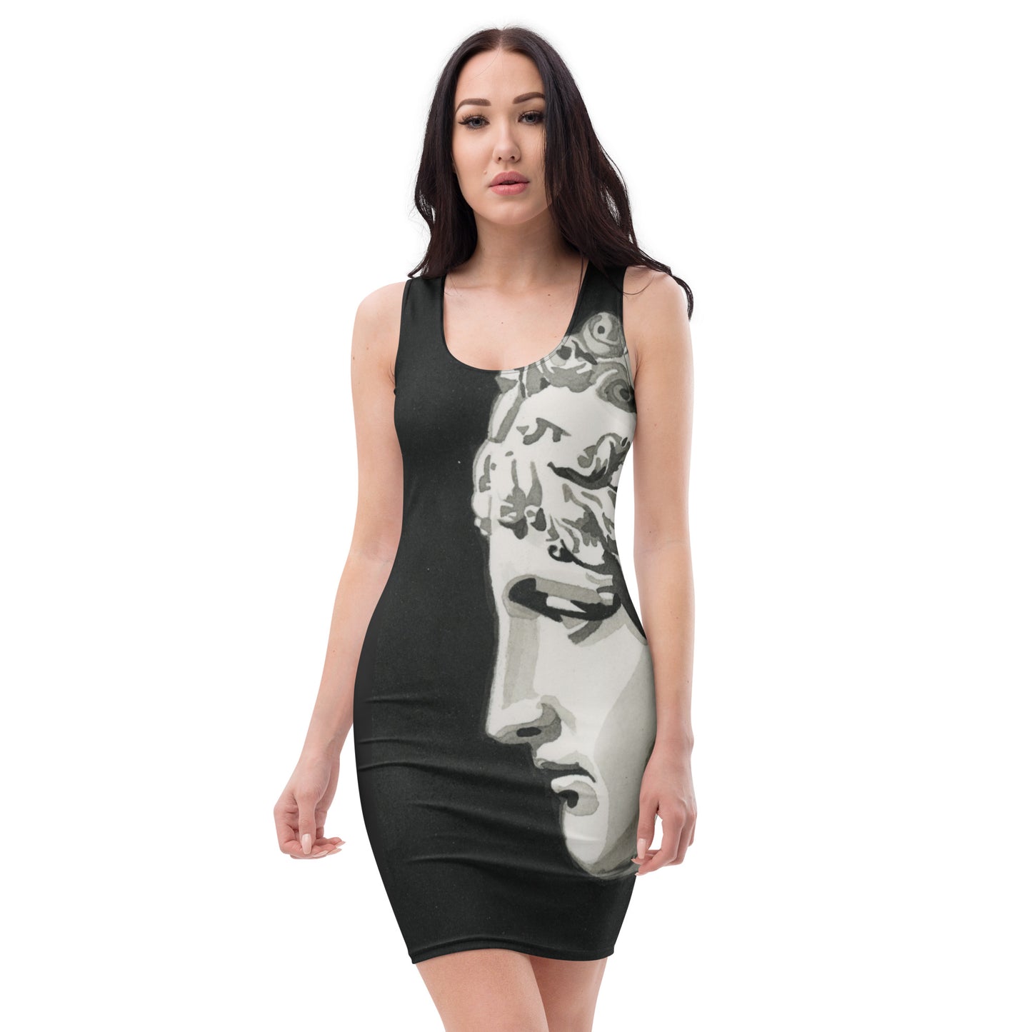 Calliope design by Kirsten Blackburn on bodycon dress