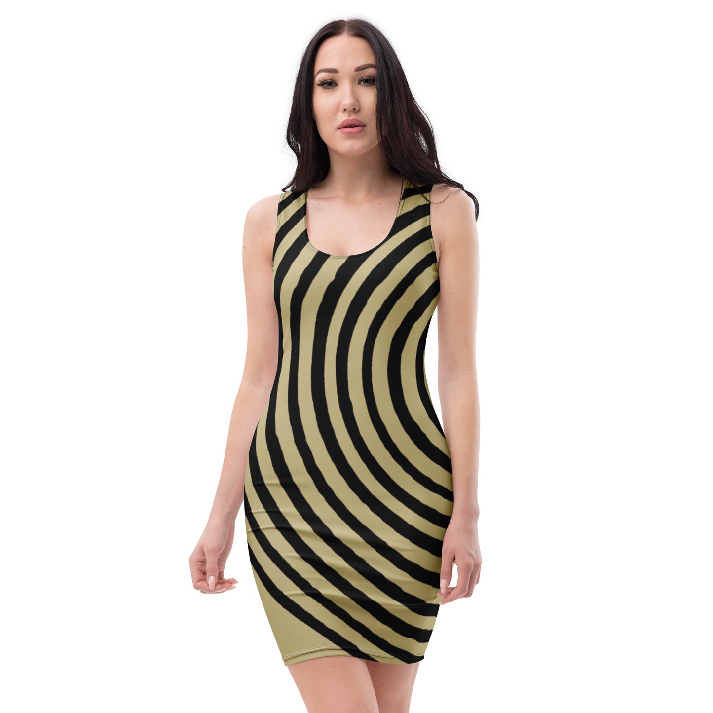 Celtic Labyrinth design by Kirsten Blackburn on bodycon dress
