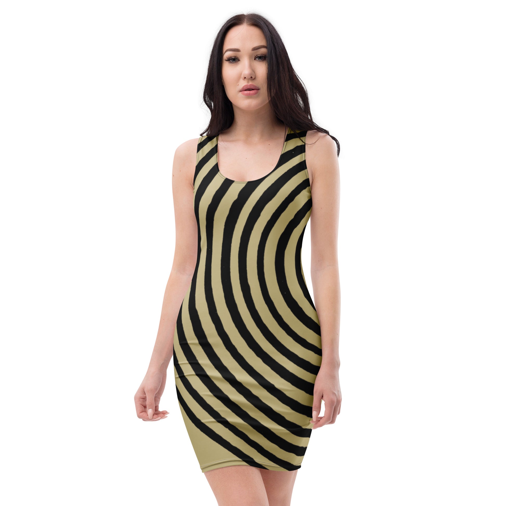 Celtic Labyrinth design by Kirsten Blackburn on bodycon dress