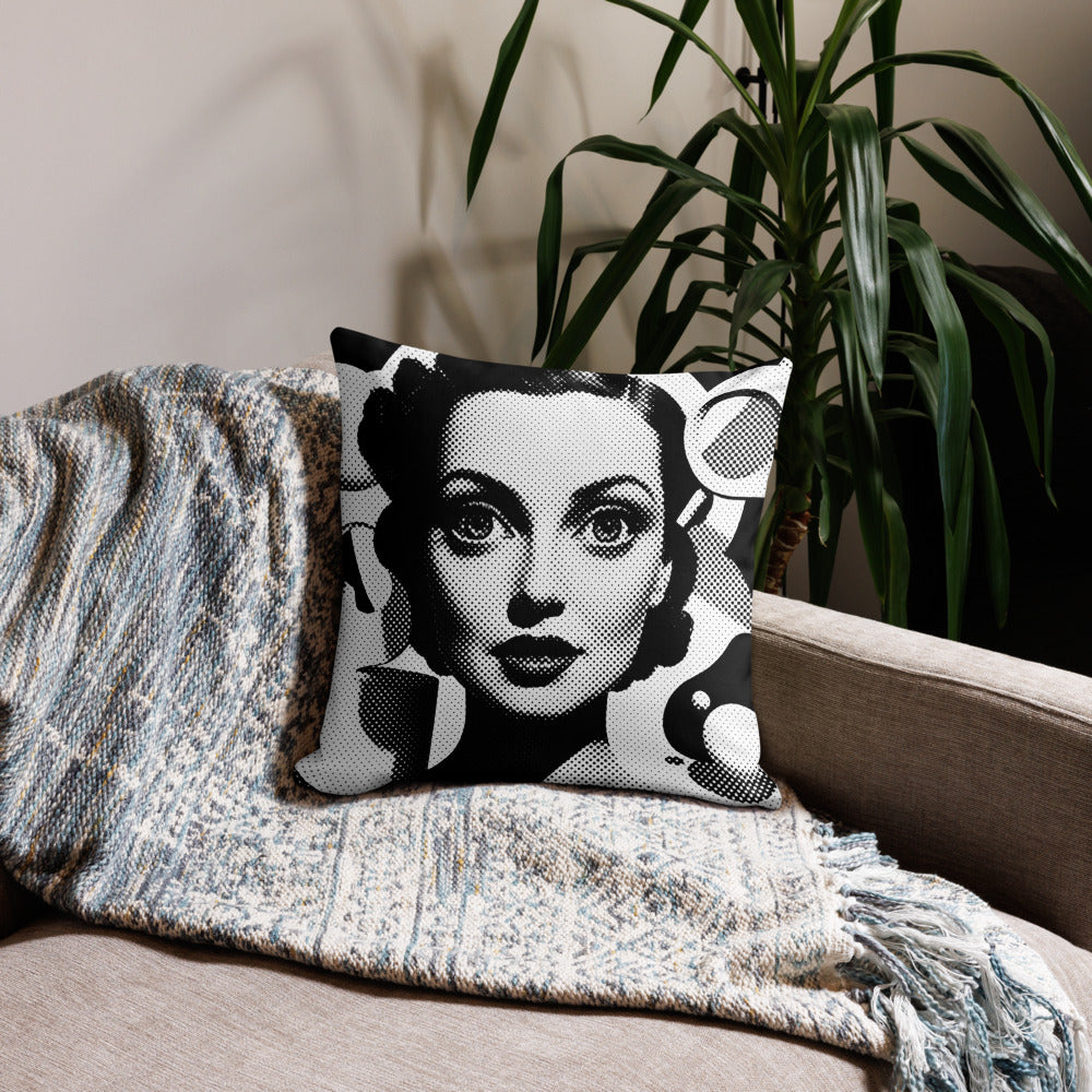 Cora design by Kirsten Blackburn on 18x18 premium pillow