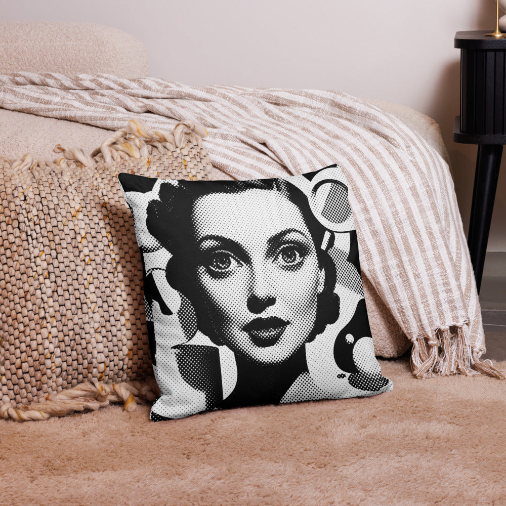 Cora design by Kirsten Blackburn on 18x18 premium pillow