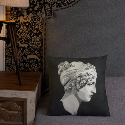 Calliope design by Kirsten Blackburn on 18x18 premium pillow