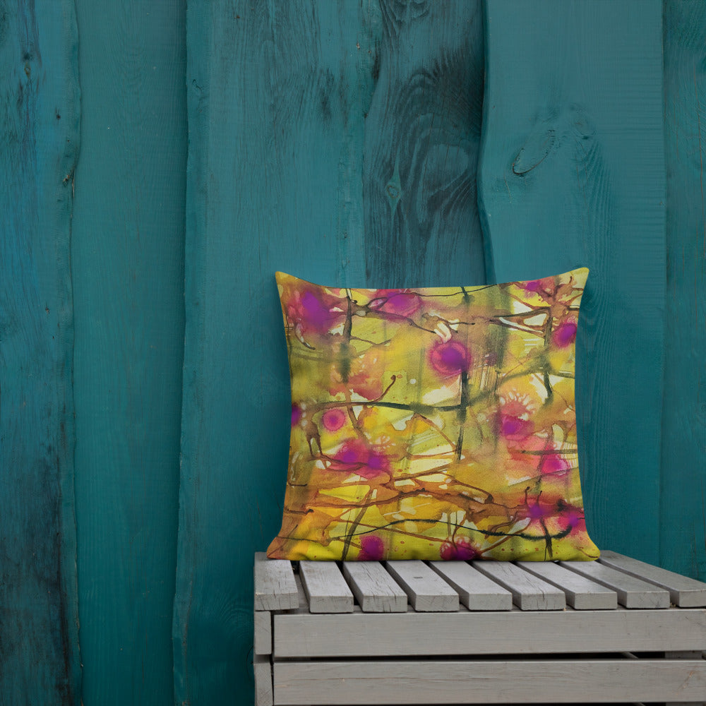 Plaid About You design by Kirsten Blackburn on premium pillow 18x18