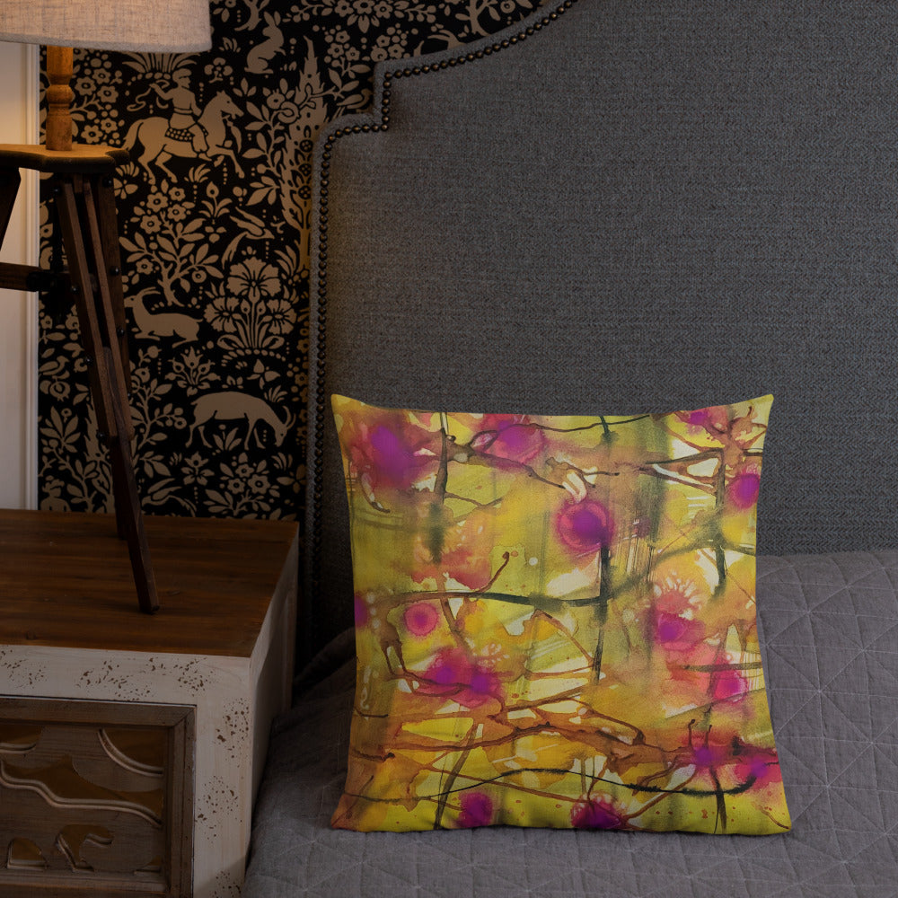 Plaid About You design by Kirsten Blackburn on premium pillow 18x18