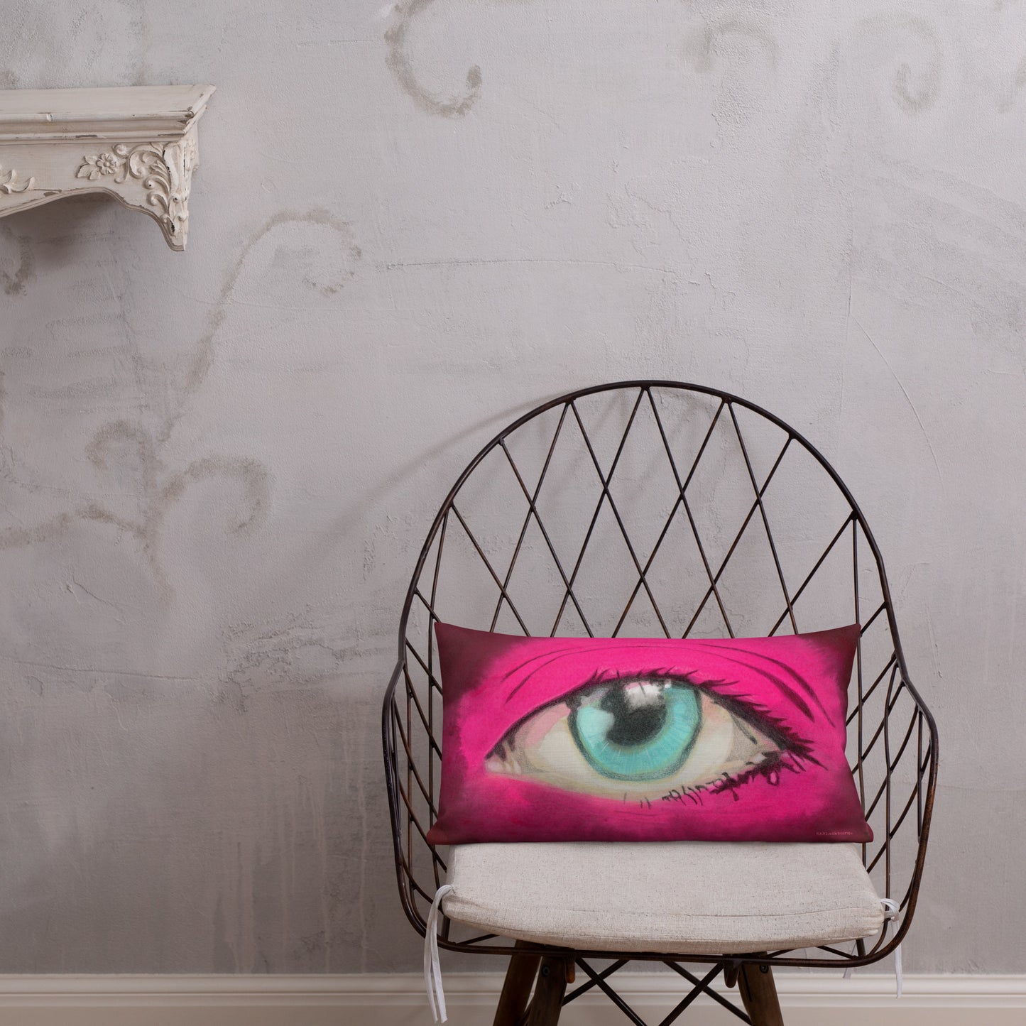 Eye Candy design by Kirsten Blackburn on 20x12 inch premium decorative pillow