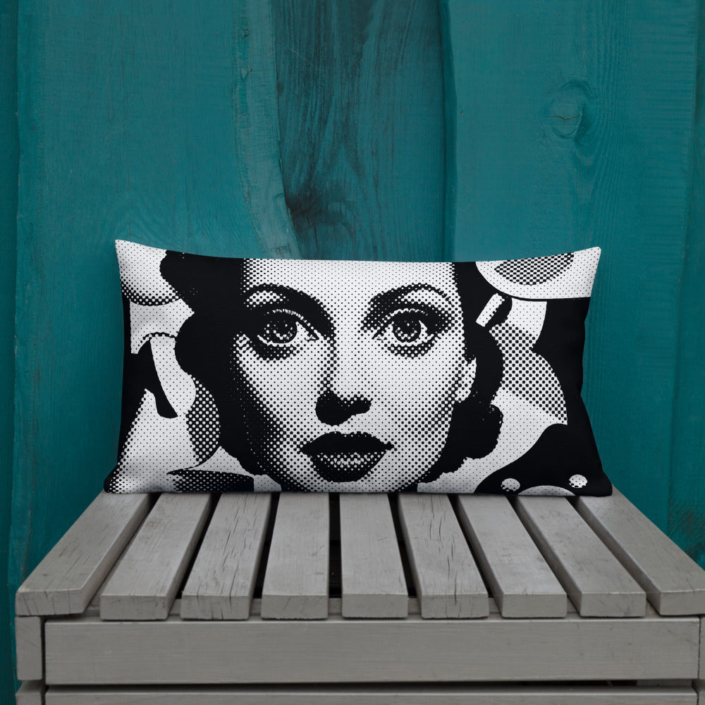 Cora design by Kirsten Blackburn on 20x12 premium pillow