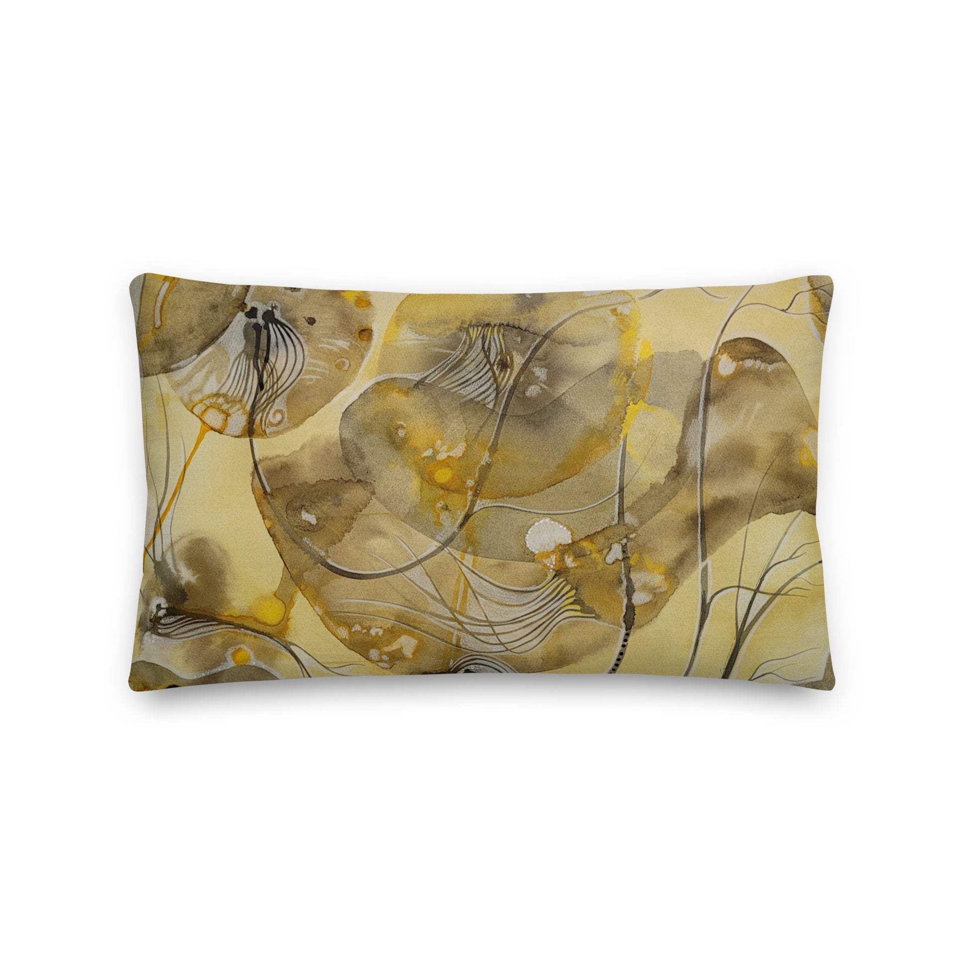 Above Below design by Kirsten Blackburn on 20x12 inch premium decorative pillow