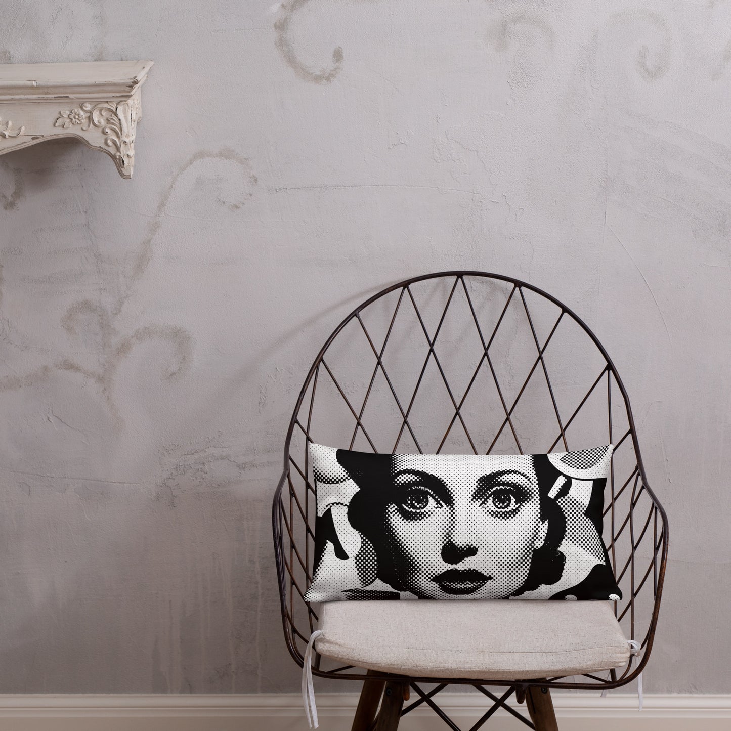 Cora design by Kirsten Blackburn on 20x12 premium pillow