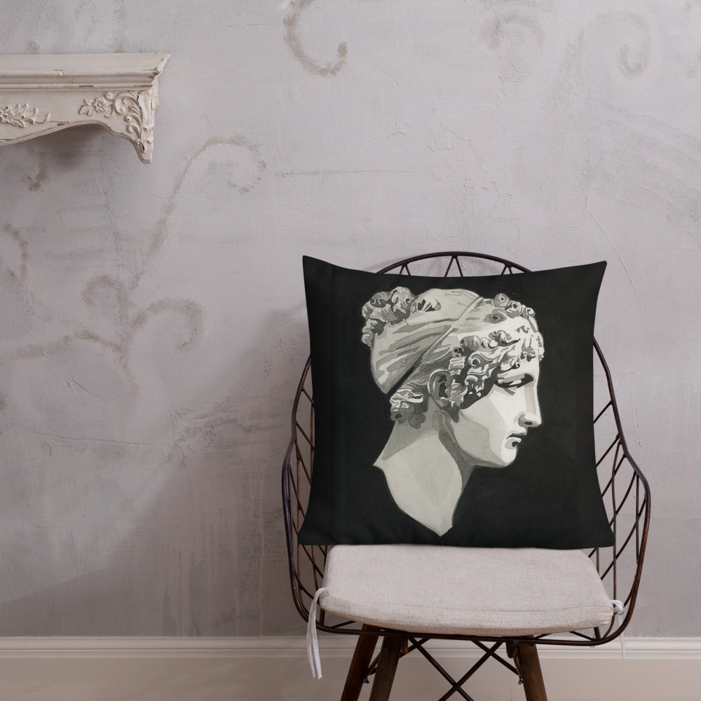 Calliope design by Kirsten Blackburn on 22x22 premium pillow