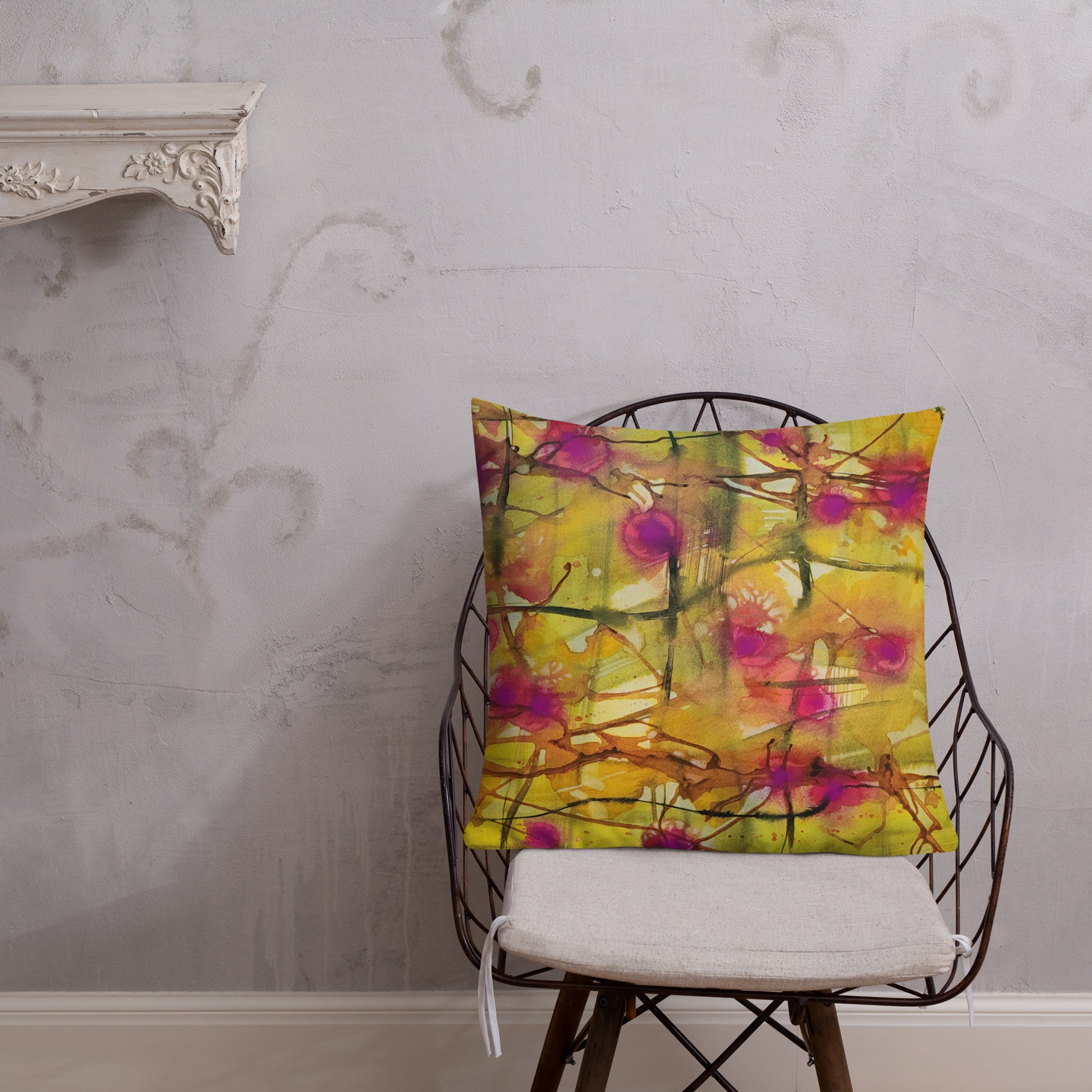 Plaid About You design by Kirsten Blackburn on premium pillow 22 x 22