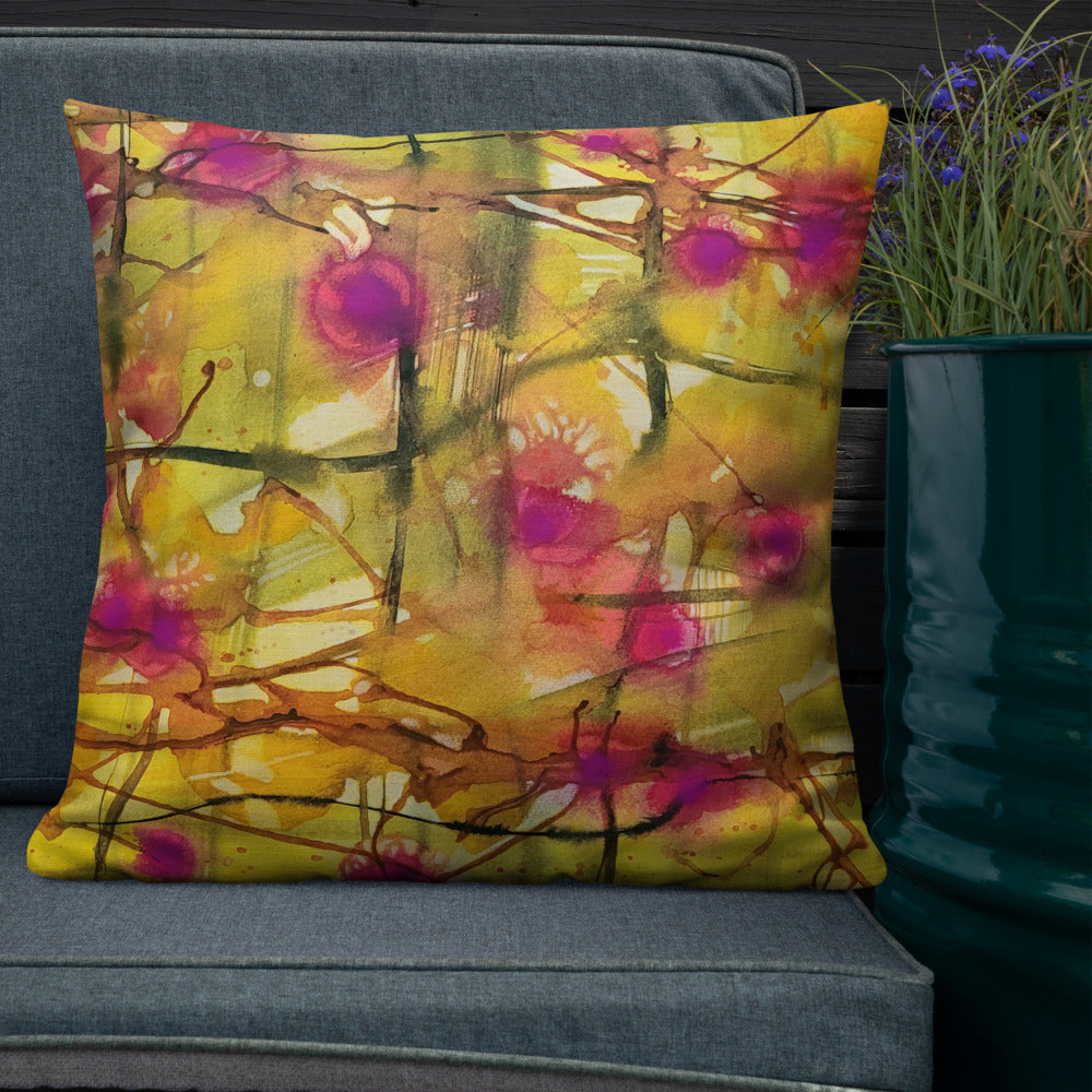 Plaid About You design by Kirsten Blackburn on premium pillow 22 x 22