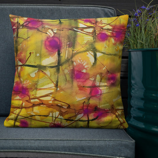 Plaid About You design by Kirsten Blackburn on premium pillow 22 x 22