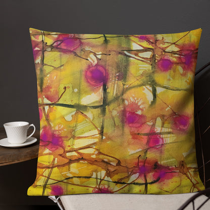 Plaid About You design by Kirsten Blackburn on premium pillow 22 x 22