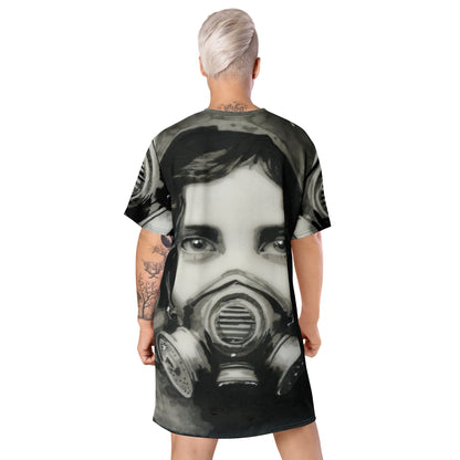Inhale Exile Soft Apocalypse design by Kirsten Blackburn on t-shirt dress