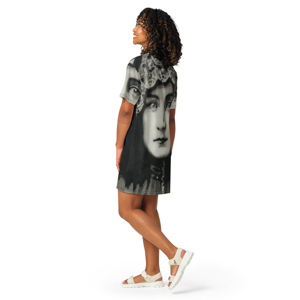 Second Sight design by Kirsten Blackburn on casual t-shirt dress