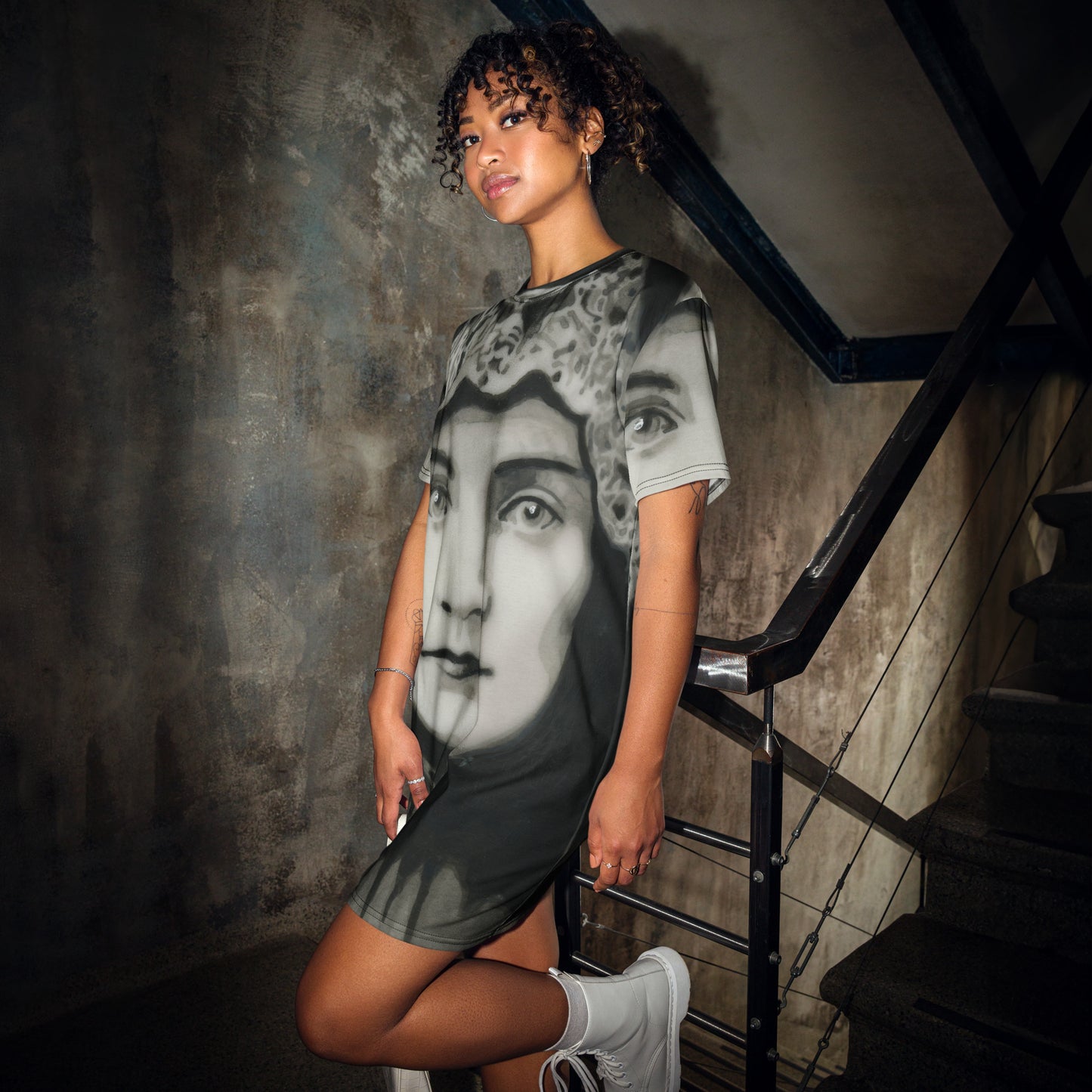 Second Sight design by Kirsten Blackburn on casual t-shirt dress