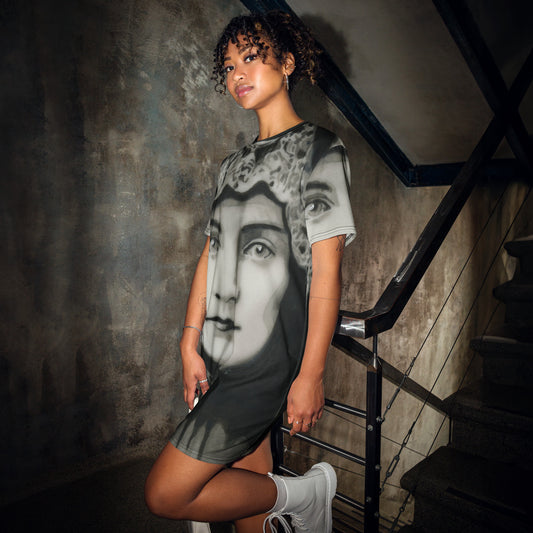 Second Sight design by Kirsten Blackburn on casual t-shirt dress