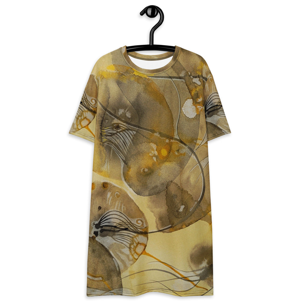 Above Below design by Kirsten Blackburn on casual t-shirt dress