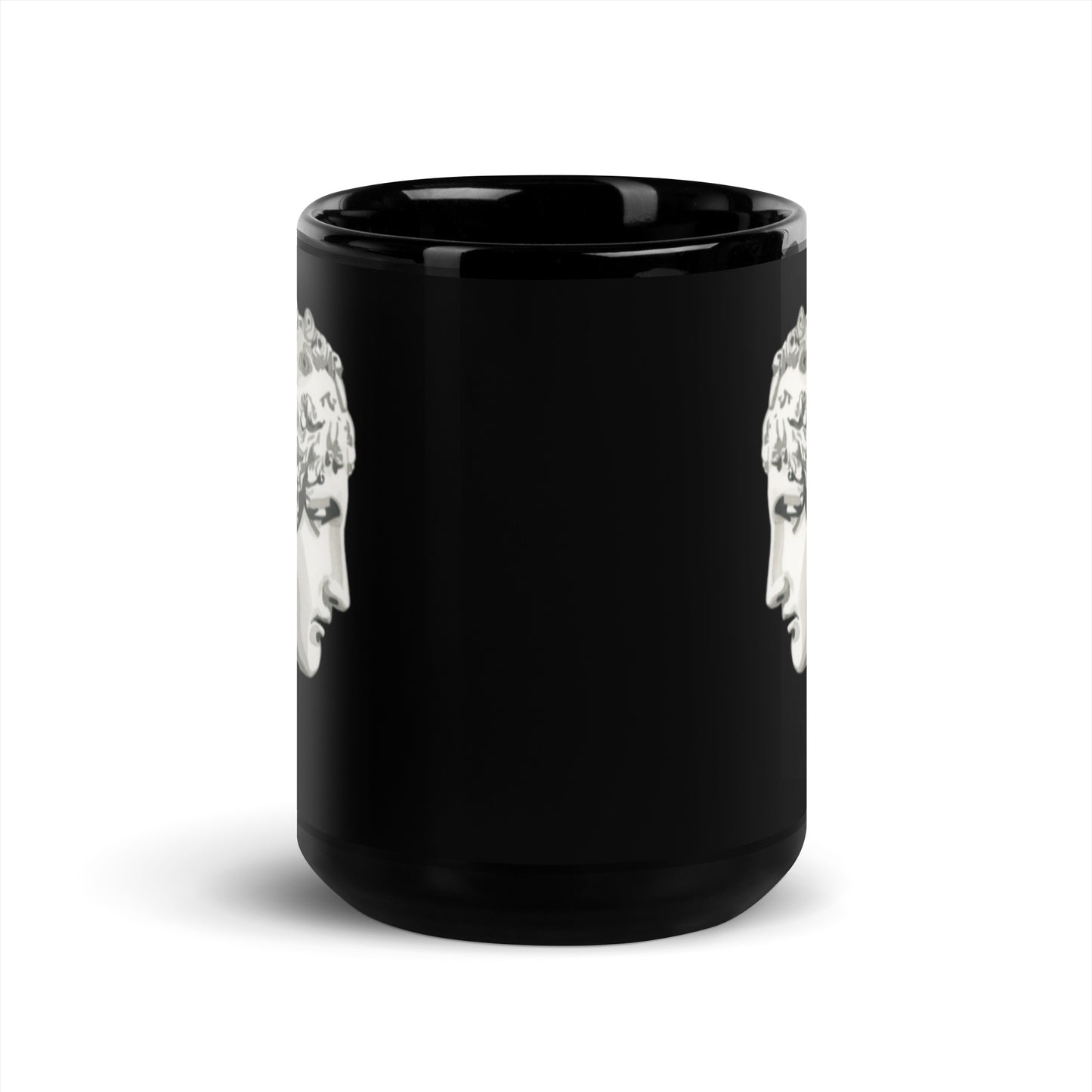 Calliope design by Kirsten Blackburn on 15oz black glossy mug