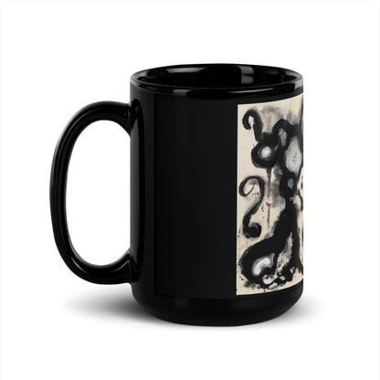 Imbroglio design by Kirsten Blackburn on 15oz black glossy mug