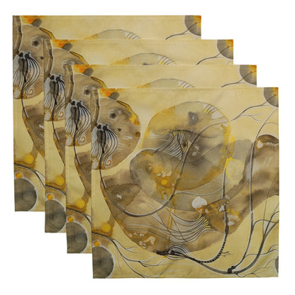 Above Below design by Kirsten Blackburn on cloth napkin set