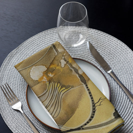 Above Below design by Kirsten Blackburn on cloth napkin set