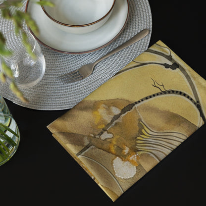 Above Below design by Kirsten Blackburn on cloth napkin set
