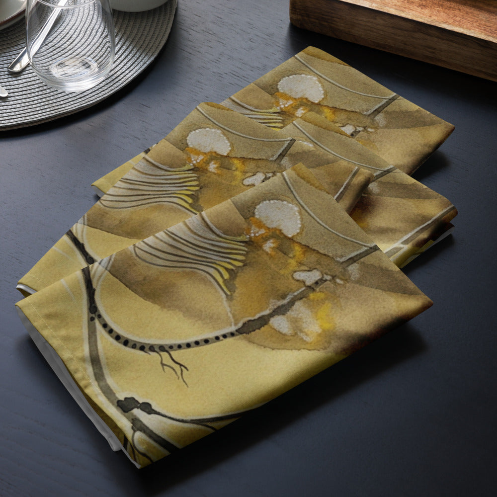 Above Below design by Kirsten Blackburn on cloth napkin set