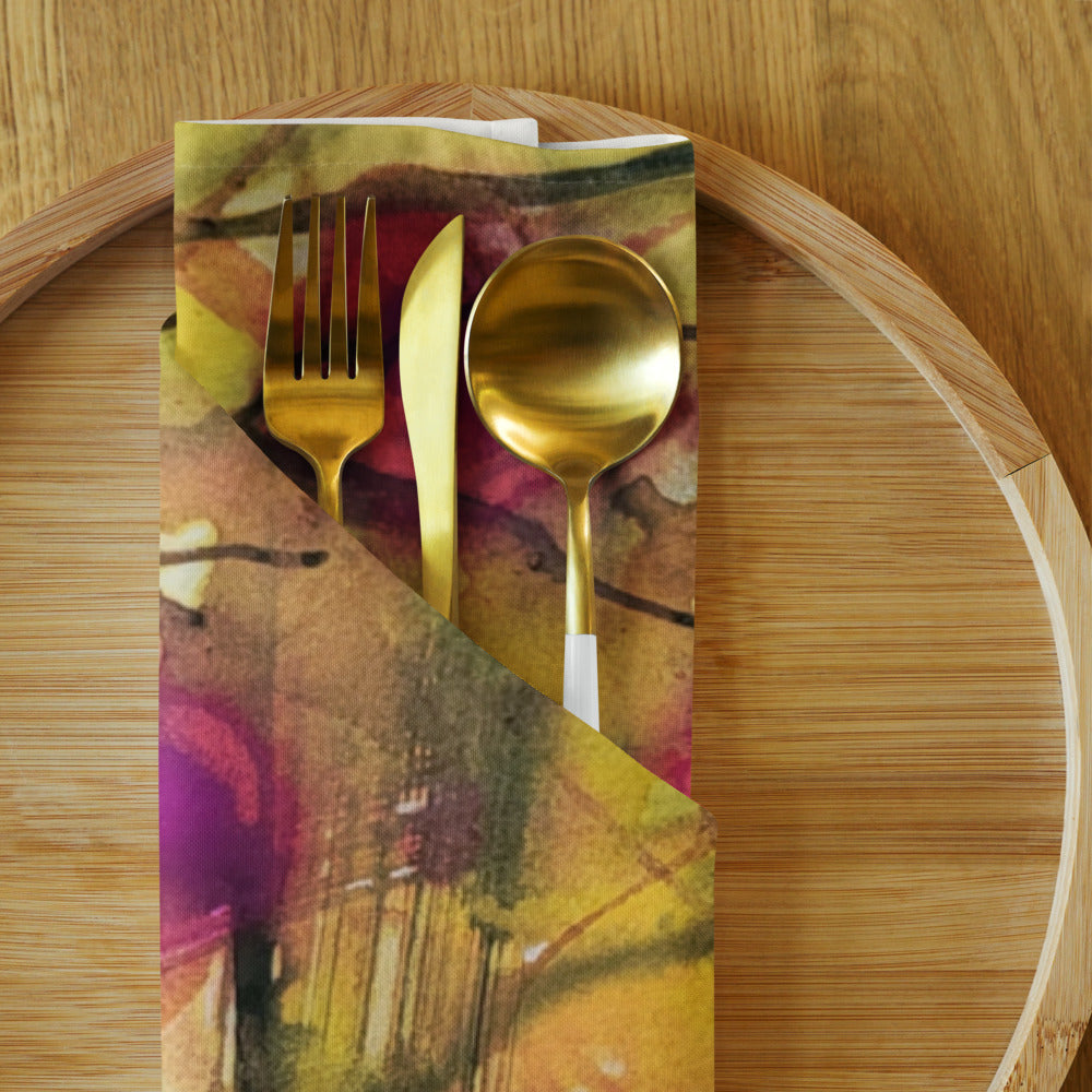 Plaid About You design by Kirsten Blackburn on cloth napkin set