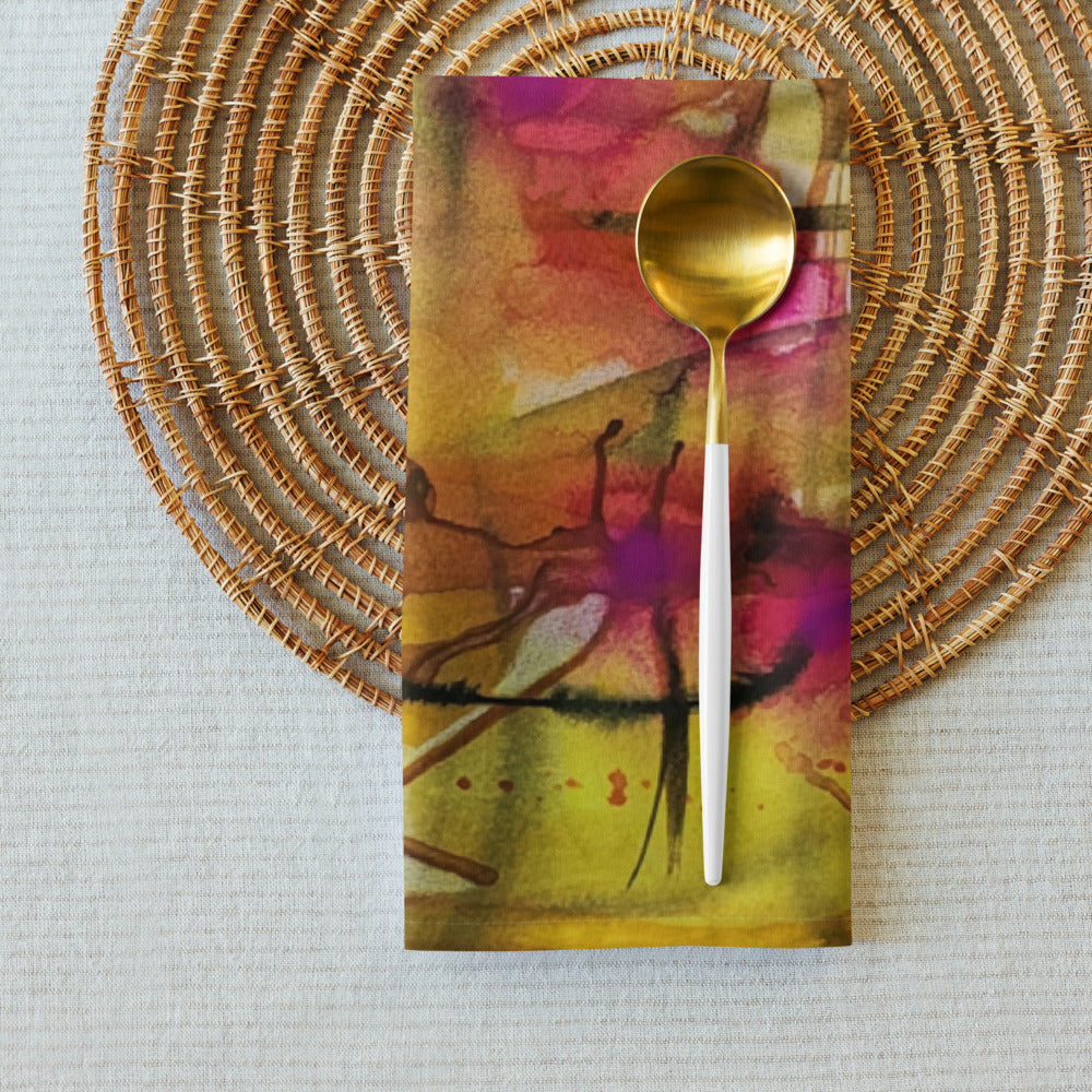 Plaid About You design by Kirsten Blackburn on cloth napkin set