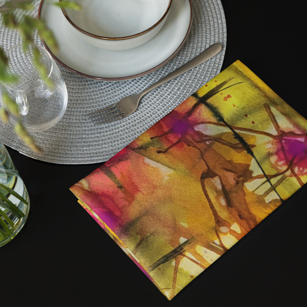 Plaid About You design by Kirsten Blackburn on cloth napkin set