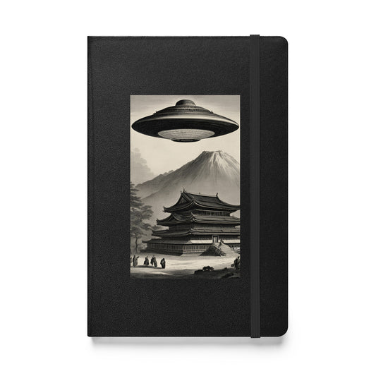 Temple UFO design by Kirsten Blackburn on hardcover notebook