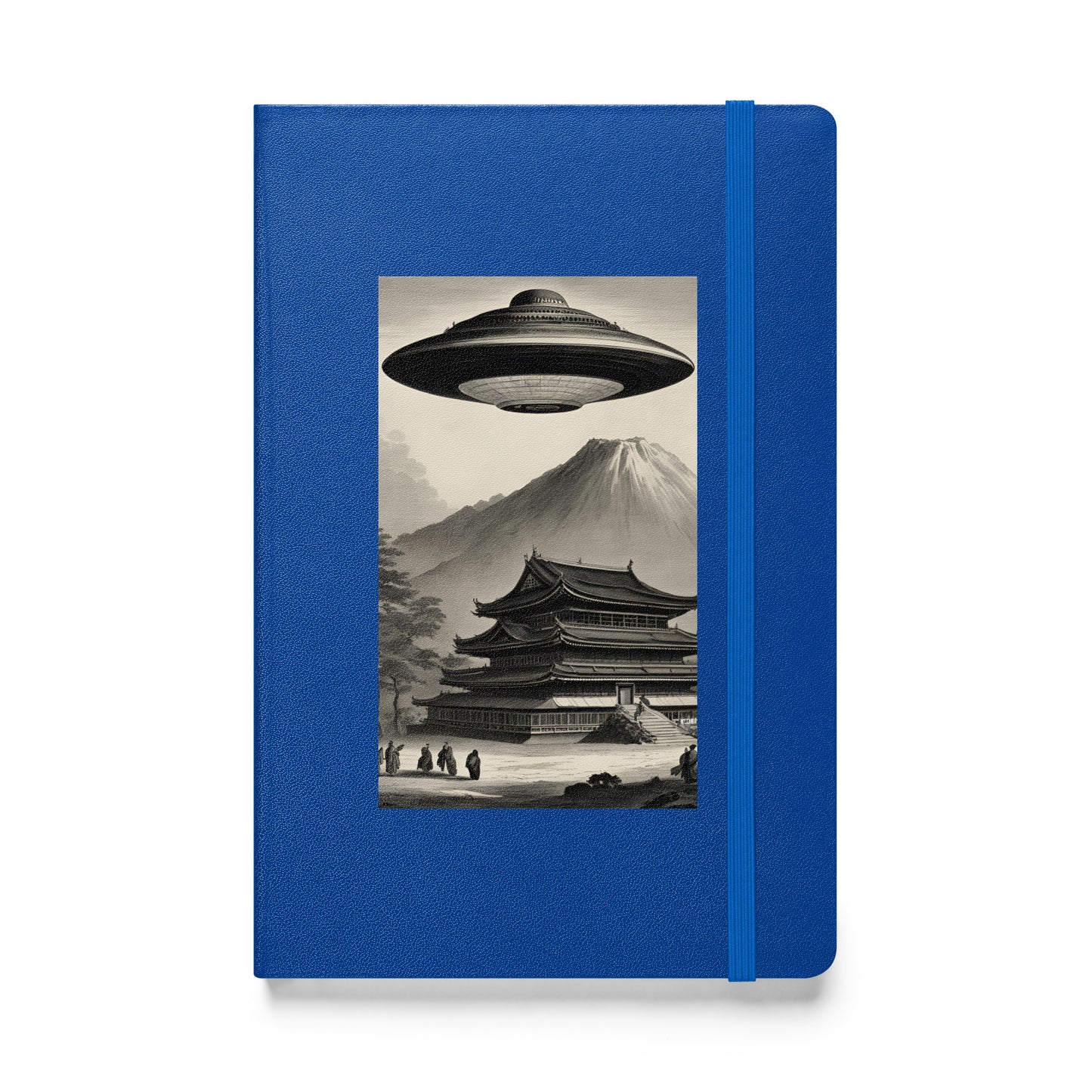 Temple UFO design by Kirsten Blackburn on hardcover notebook