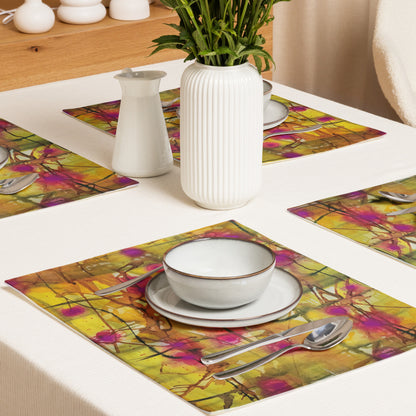 Plaid About You design by Kirsten Blackburn on 4-piece placemat set