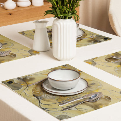 Above Below design by Kirsten Blackburn on 4-piece placemat set