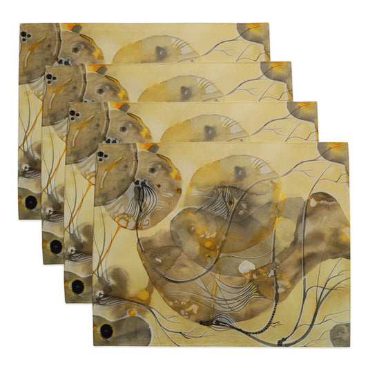 Above Below design by Kirsten Blackburn on 4-piece placemat set