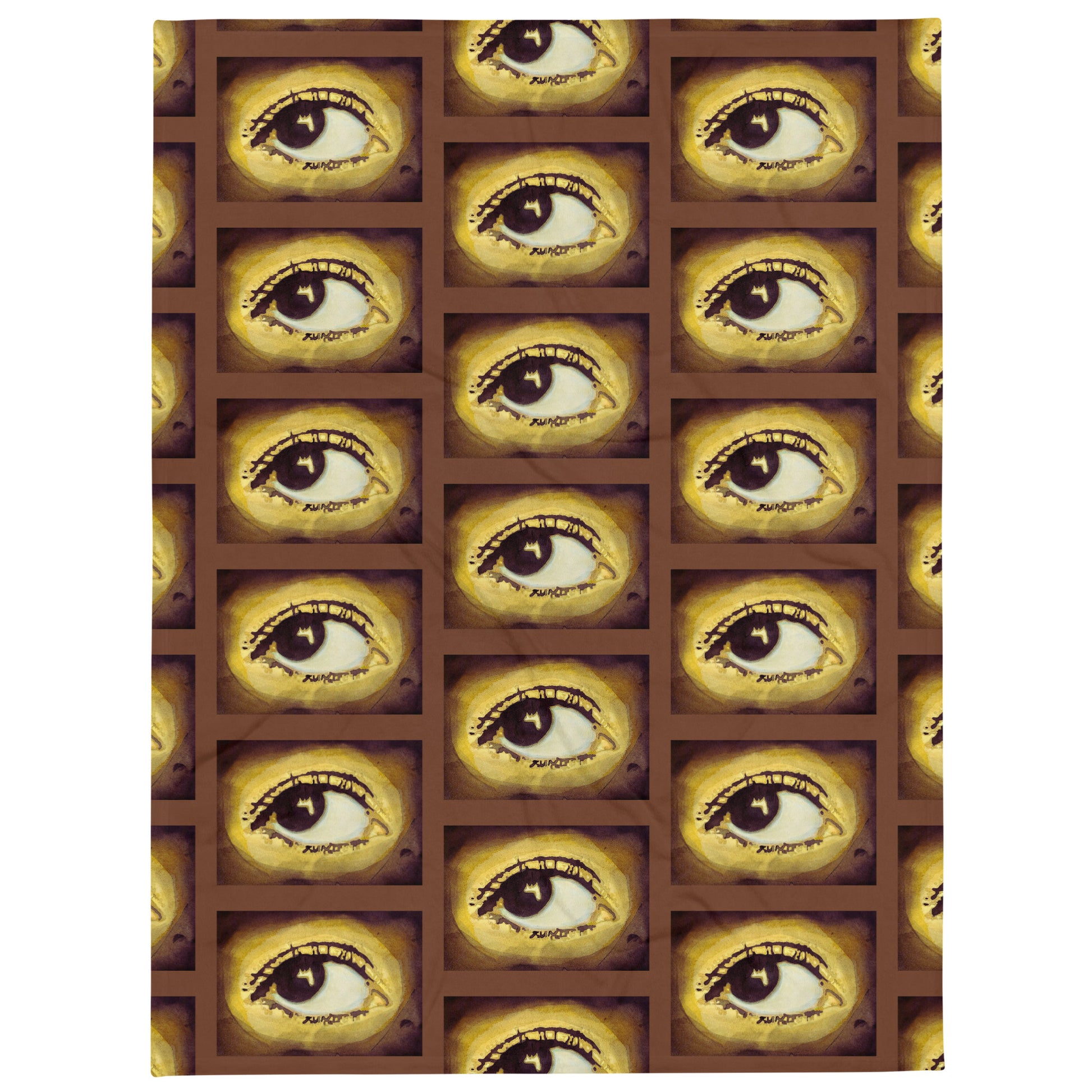 Eye One design by Kirsten Blackburn on throw blanket 60x80