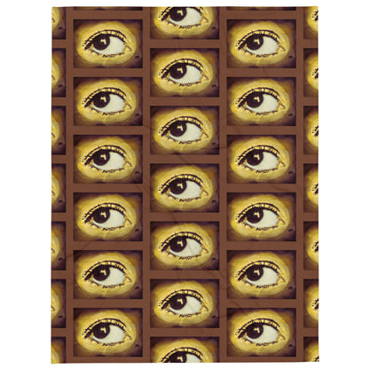 Eye One design by Kirsten Blackburn on throw blanket 60x80