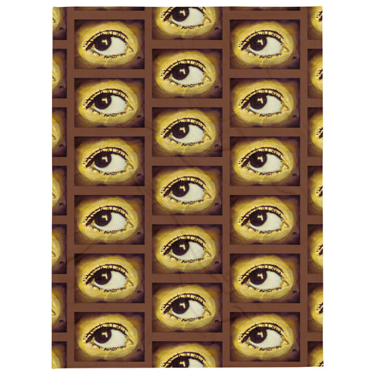 Eye One design by Kirsten Blackburn on throw blanket 60x80