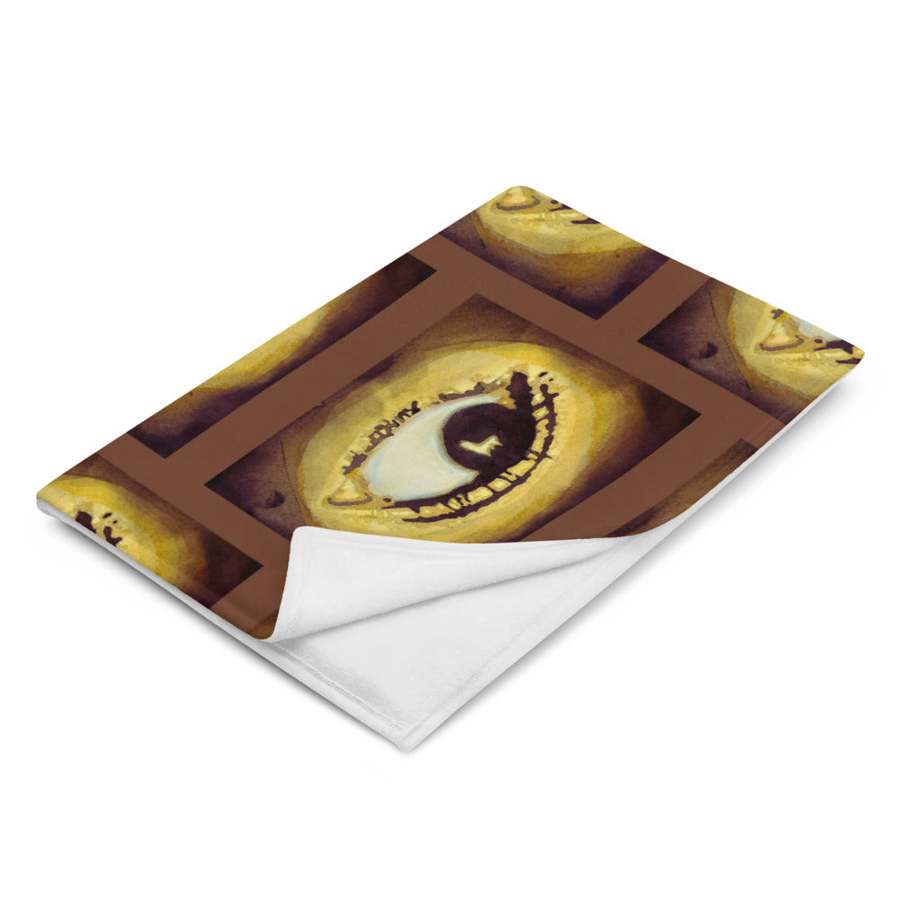 Eye One design by Kirsten Blackburn on throw blanket 60x80