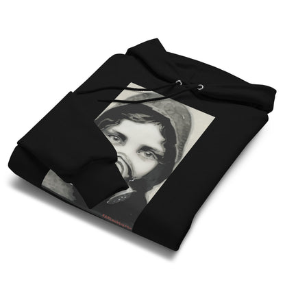 Inhale Exhile design by Kirsten Blackburn on Champion hoodie