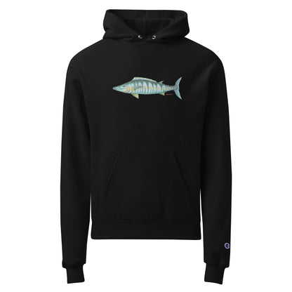 Wahoo design by Kirsten Blackburn on Champion hoodie