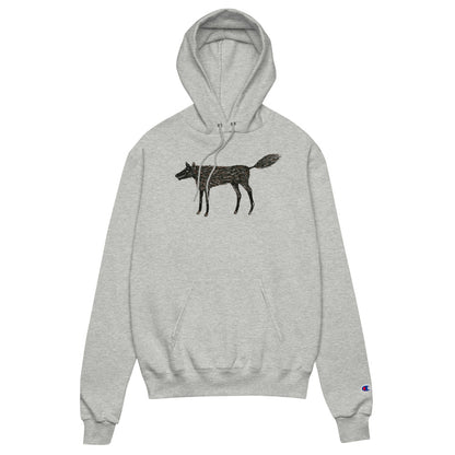 Wolf of My Dreams design by Kirsten Blackburn on Champion hoodie