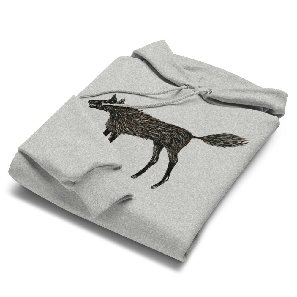 Wolf of My Dreams design by Kirsten Blackburn on Champion hoodie