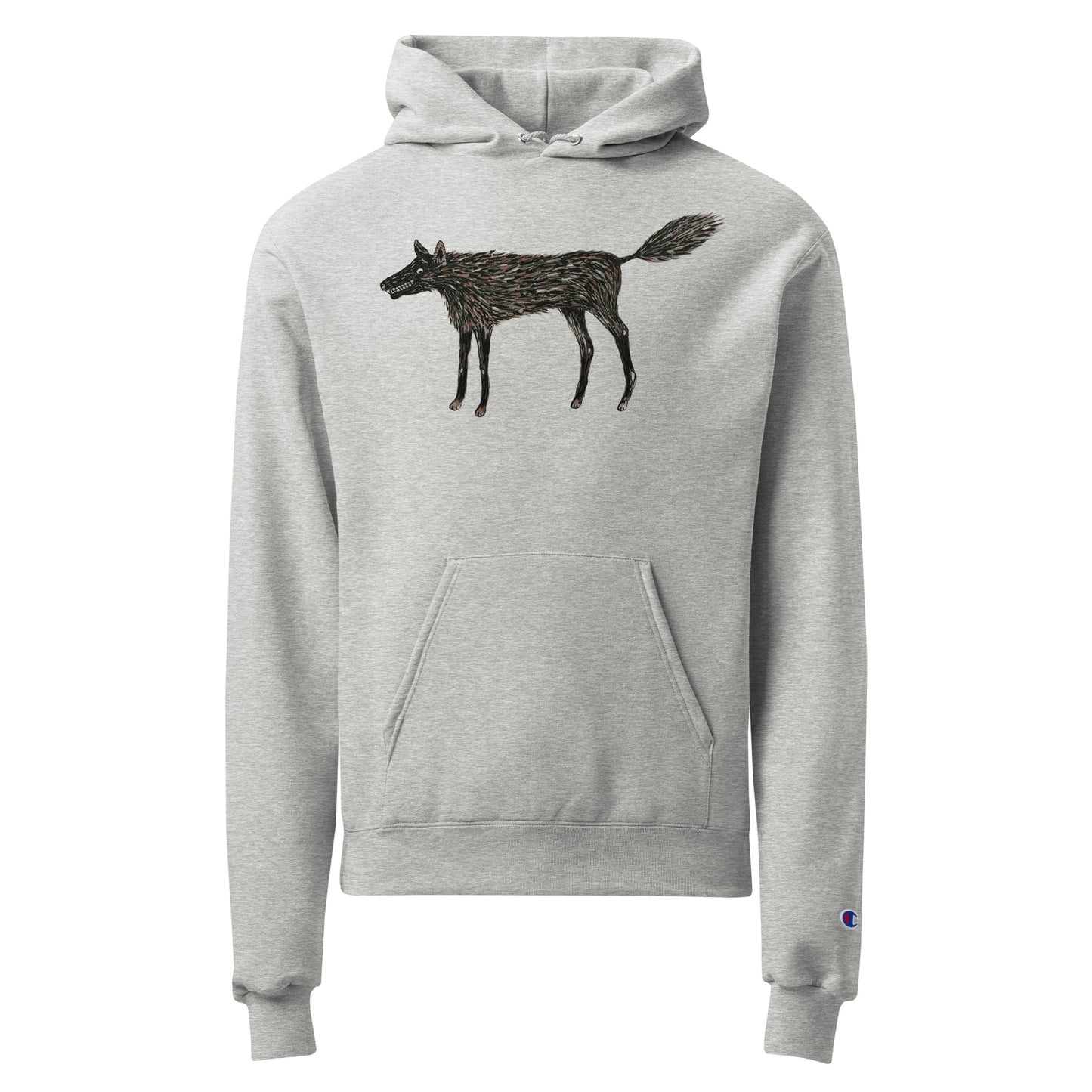 Wolf of My Dreams design by Kirsten Blackburn on Champion hoodie