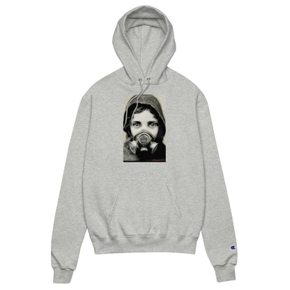 Inhale Exhile design by Kirsten Blackburn on Champion hoodie