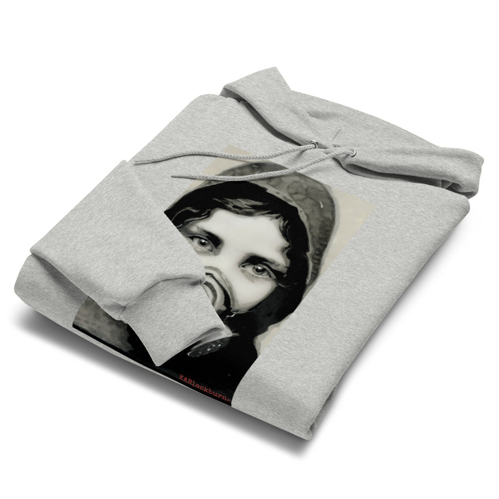 Inhale Exhile design by Kirsten Blackburn on Champion hoodie